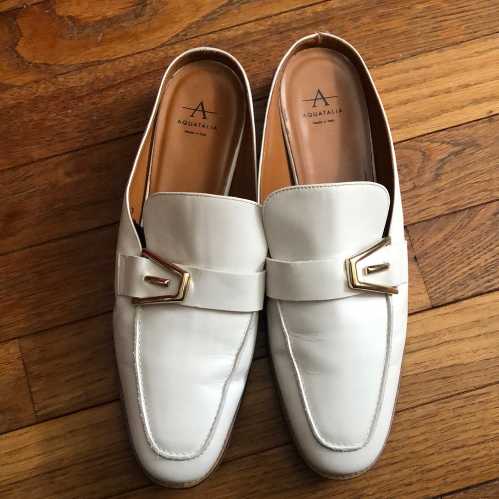 Aquatalia Tosca Leather Mule, size 10